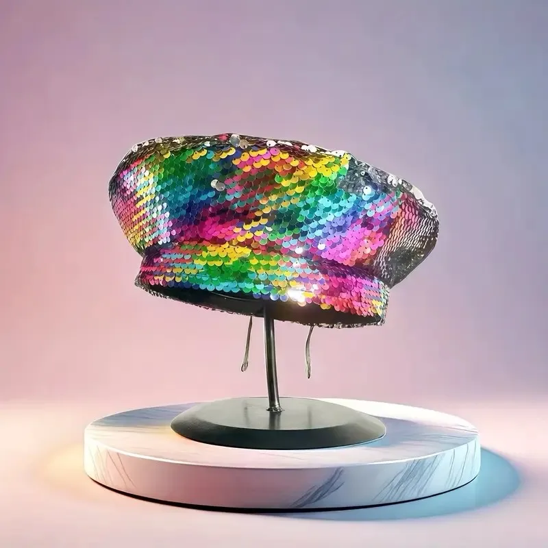 Disco Glitter Sequin Steampunk Captain Hat for Music Festival Woman, Military Accessories & Military Cap Man
Disco Glitter Sequin Steampunk Captain Hat for Music Festival Woman, Military Accessories & Military Cap Man