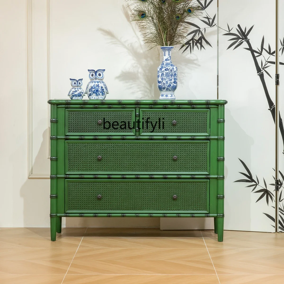 lBucket cabinet retro style entrance bamboo joint four pumping large capacity storage household decoration cabinet
lBucket cabinet retro style entrance bamboo joint four pumping large capacity storage household decoration cabinet