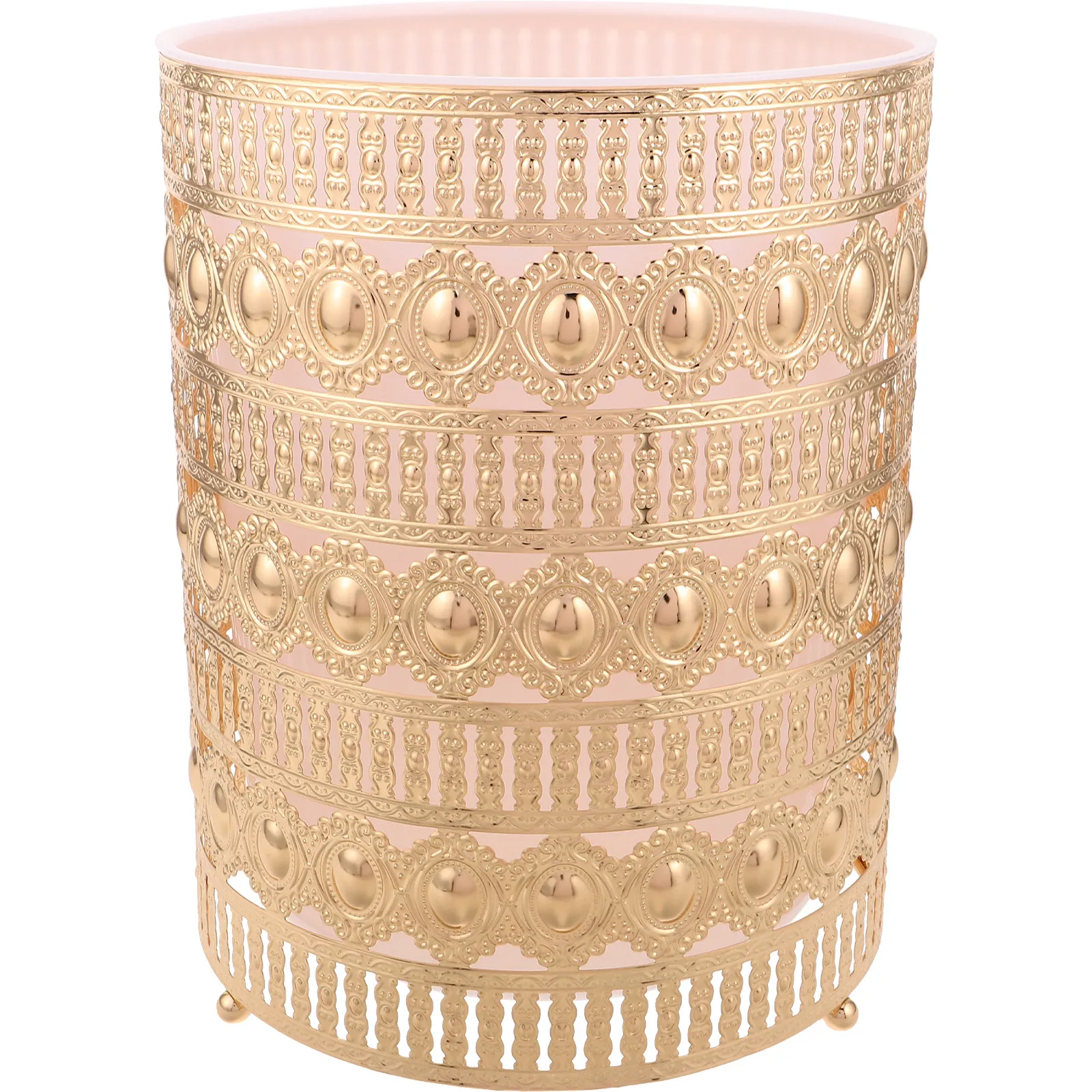 Household Round Wrought Iron Trash Can Small Garbage Can Stylish for Kitchen Bathroom Bedroom Office Modern Wastebasket
Household Round Wrought Iron Trash Can Small Garbage Can Stylish for Kitchen Bathroom Bedroom Office Modern Wastebasket
