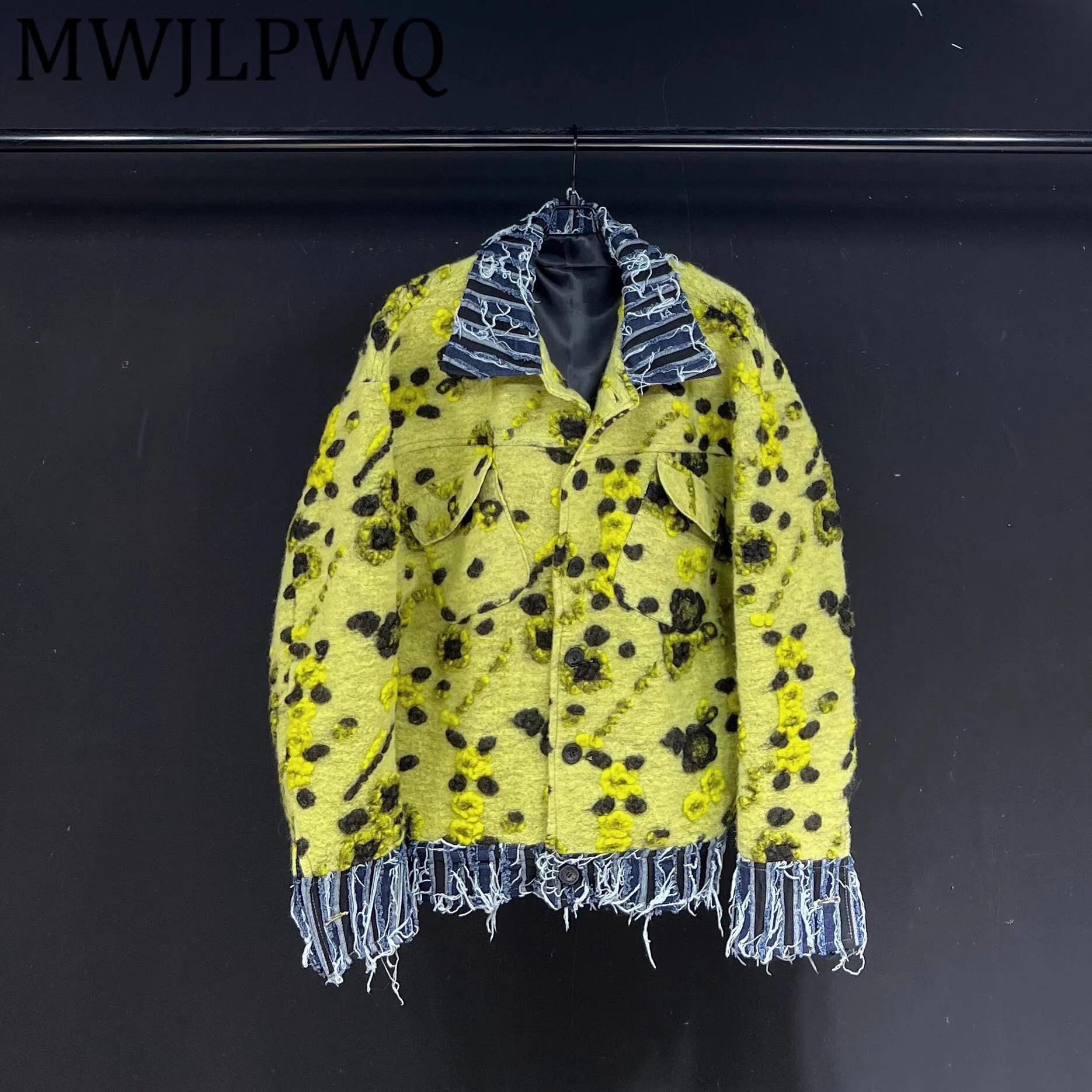 MWJLPWQ Дизайнерская куртка из никедской шерсти с леопардовым принтом, мужская куртка с лацканами и грубыми краями, осенний свободный повседневный универсальный топ с длинными рукавами 12243
MWJLPWQ Дизайнерская куртка из никедской шерсти с леопардовым принтом, мужская куртка с лацканами и грубыми краями, осенний свободный повседневный универсальный топ с длинными рукавами 12243