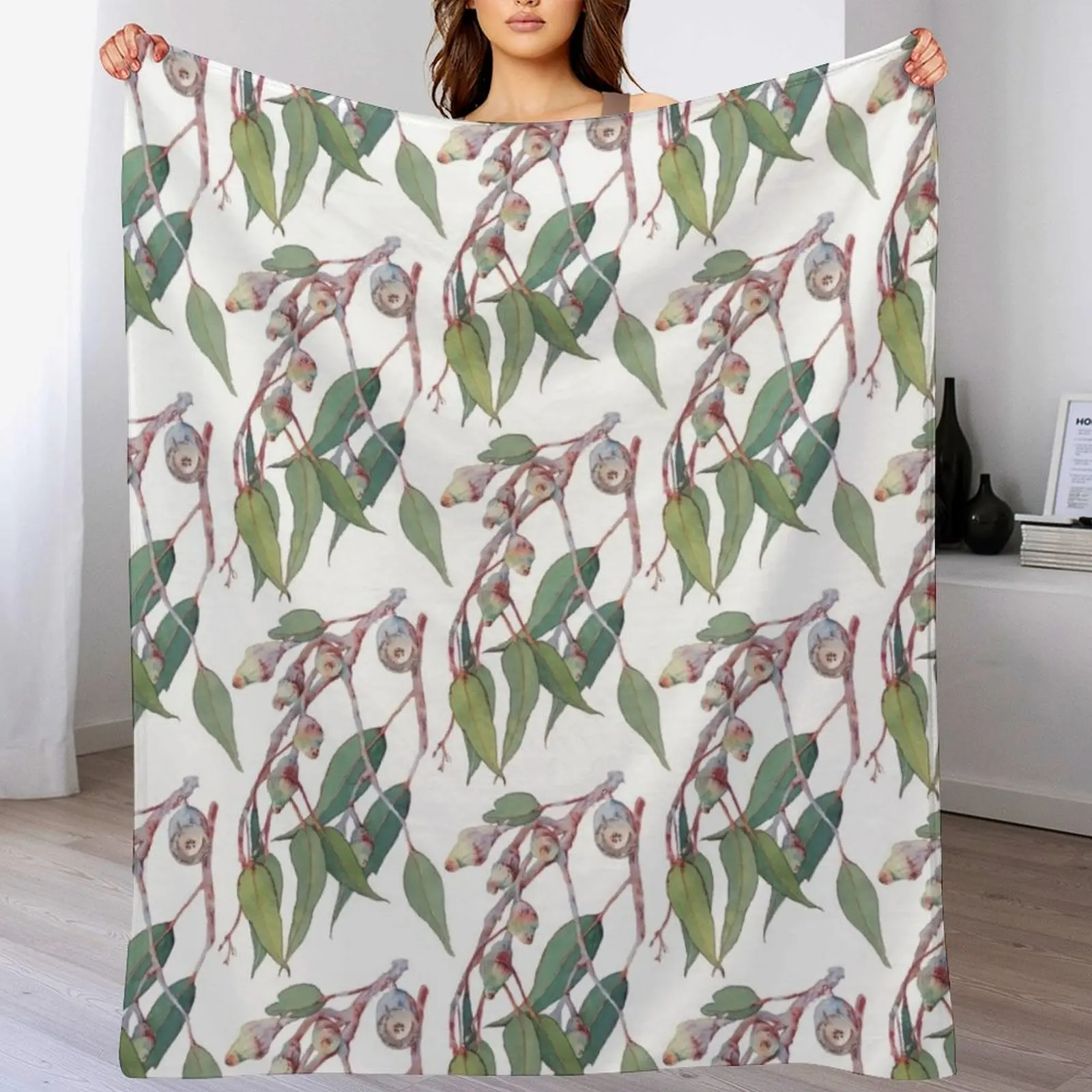 Australian native eucalyptus tree branch watercolour Throw Blanket Picnic Decorative Beds for babies warm for winter Blankets
Australian native eucalyptus tree branch watercolour Throw Blanket Picnic Decorative Beds for babies warm for winter Blankets
