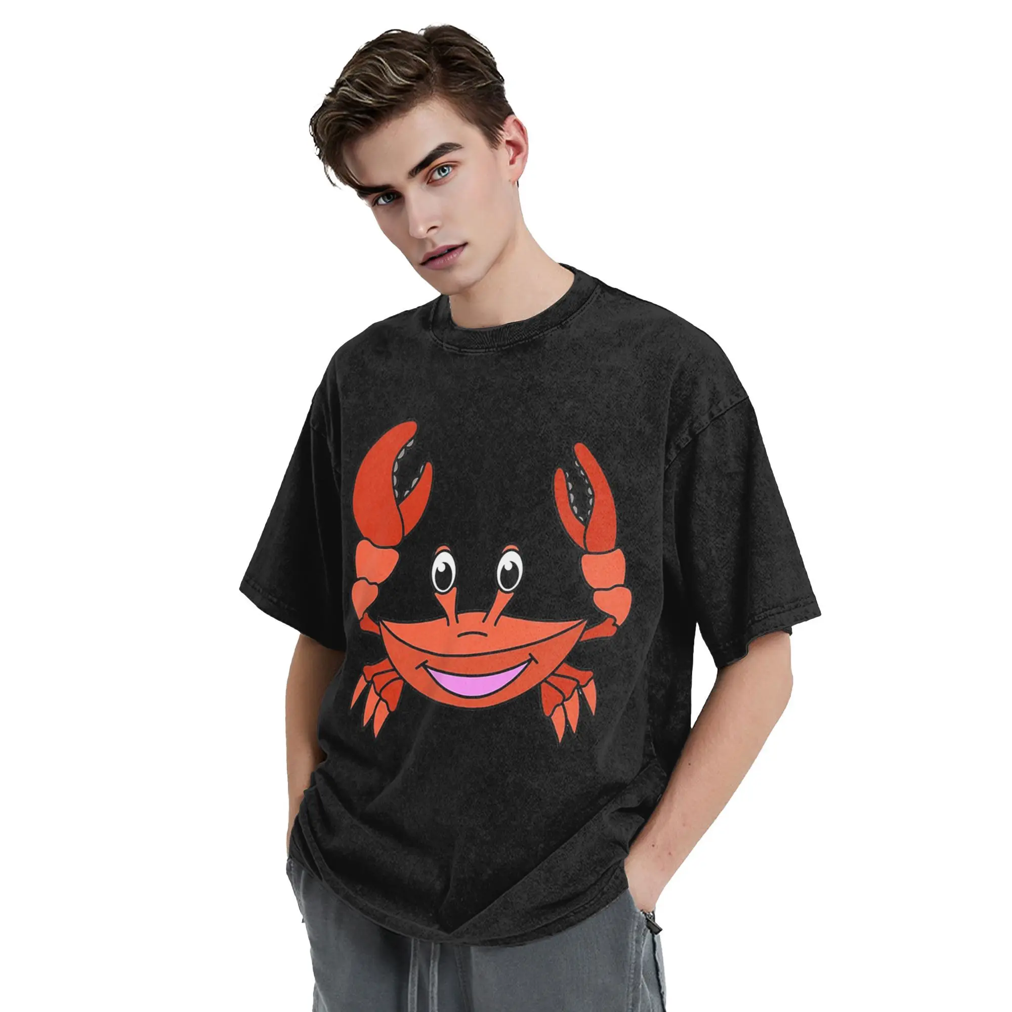 Cute Happy Crab sea animal T-Shirt for Men Cotton Plus Size T Shirts Men's Short Sleeve O-Neck Summer Clothes Tops S-2XL 
Cute Happy Crab sea animal T-Shirt for Men Cotton Plus Size T Shirts Men's Short Sleeve O-Neck Summer Clothes Tops S-2XL