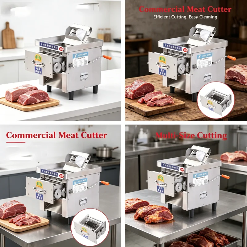 Commercial Fully Automatic Electric Meat Slicer Beef Slicer and Chicken Breast Cutter for Meat Processing Plants
Commercial Fully Automatic Electric Meat Slicer Beef Slicer and Chicken Breast Cutter for Meat Processing Plants