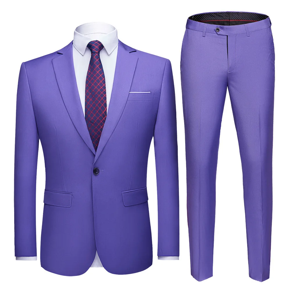 W-50 wedding suit professional slim work clothes suit best man groom wedding dress two piece suit men
W-50 wedding suit professional slim work clothes suit best man groom wedding dress two piece suit men