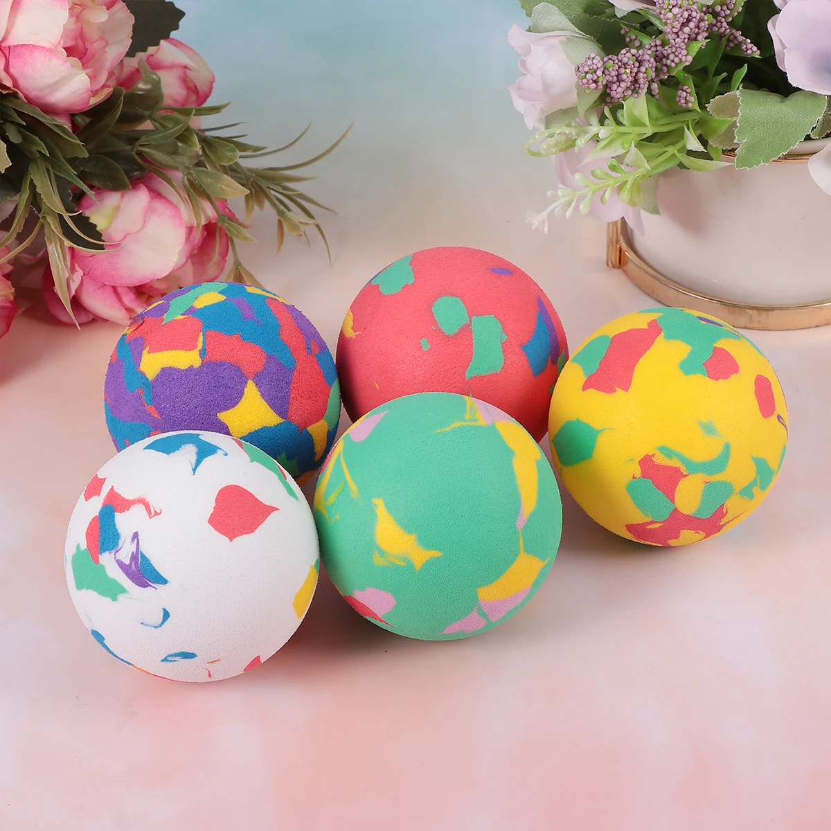 12 Pcs Colorful Sponge Balls Kids Toys Bounce Bouncing Bouncy Active Elastic Child
12 Pcs Colorful Sponge Balls Kids Toys Bounce Bouncing Bouncy Active Elastic Child
