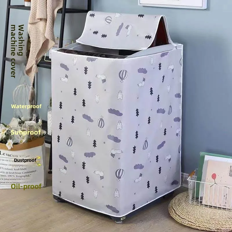 Современный простой чехол для стиральной машины: водонепроницаемый, солнцезащитный, пылезащитный, с верхним открытием, тканевый.
Современный простой чехол для стиральной машины: водонепроницаемый, солнцезащитный, пылезащитный, с верхним открытием, тканевый.