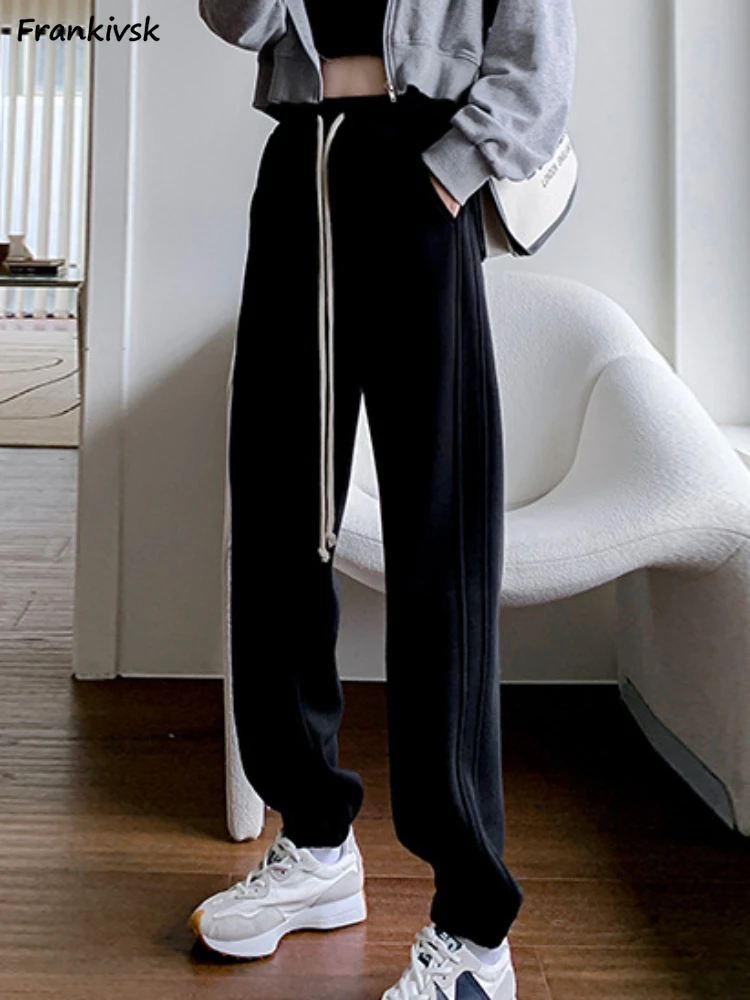 Pants Women Solid All-match Trendy Leisure High Street Ins Elegant Korean Style Simple Classic Streetwear Students Daily Chic
Pants Women Solid All-match Trendy Leisure High Street Ins Elegant Korean Style Simple Classic Streetwear Students Daily Chic