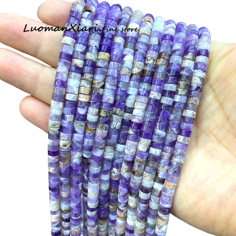 Natural Stone 3x6MM Rondelle Amethyst Flat Round Loose Spacer Beads for Jewelry Making DIY Earrings Bracelet Charms Accessories
Natural Stone 3x6MM Rondelle Amethyst Flat Round Loose Spacer Beads for Jewelry Making DIY Earrings Bracelet Charms Accessories