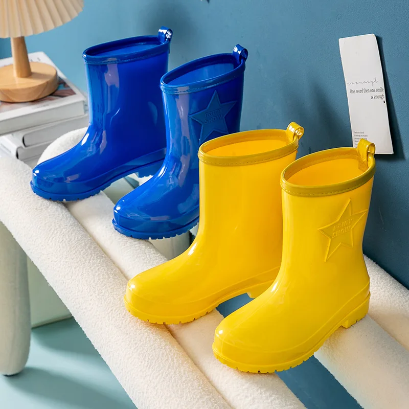 Kids PVC Rain Boots Non-Slip Candy Color Lightweight Waterproof Shoes for School Children, Unisex Mid-Calf Rain Boots for Kids
Kids PVC Rain Boots Non-Slip Candy Color Lightweight Waterproof Shoes for School Children, Unisex Mid-Calf Rain Boots for Kids