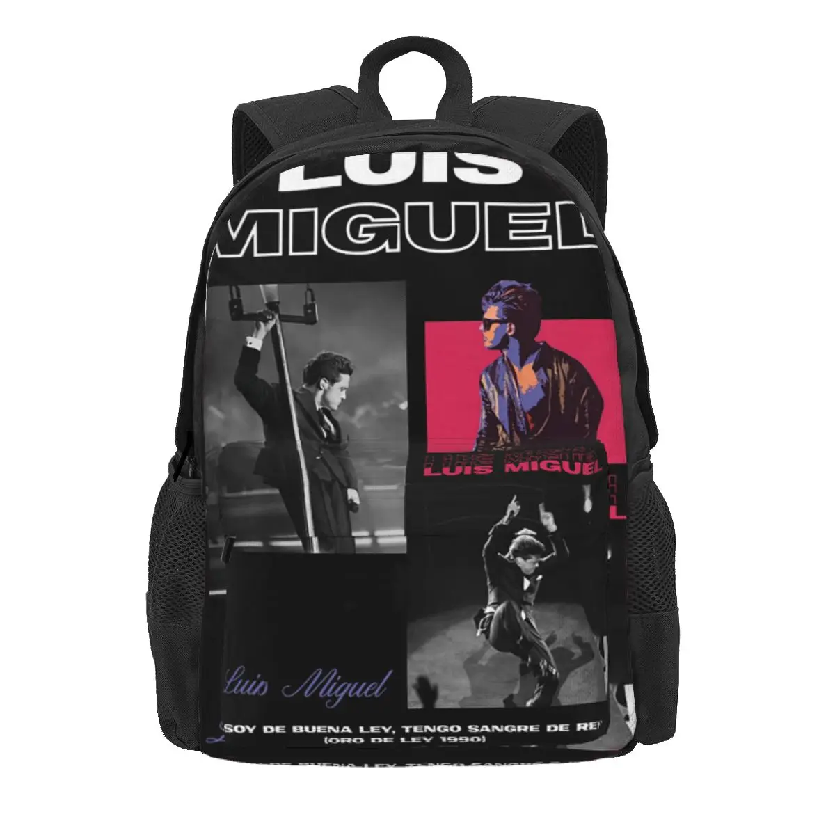 Luis Miguel Singer Backpack Daypack Large Capacity Children BookBag School Bag Shoulder Bags for Men Women
Luis Miguel Singer Backpack Daypack Large Capacity Children BookBag School Bag Shoulder Bags for Men Women
