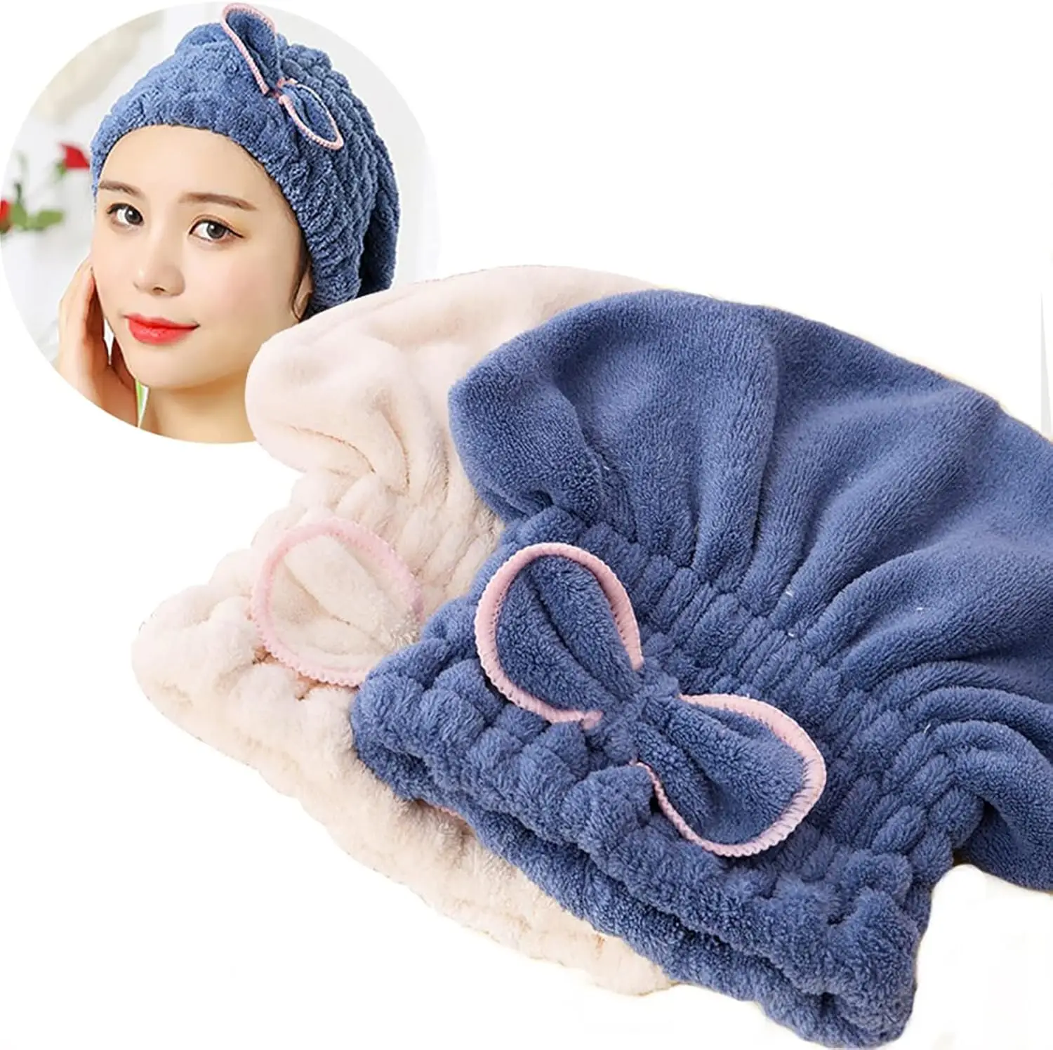 Soft Microfiber Hair Drying Cap, Ultra Absorbent & Fast Drying Towel Wrap for Women and Girls
Soft Microfiber Hair Drying Cap, Ultra Absorbent & Fast Drying Towel Wrap for Women and Girls