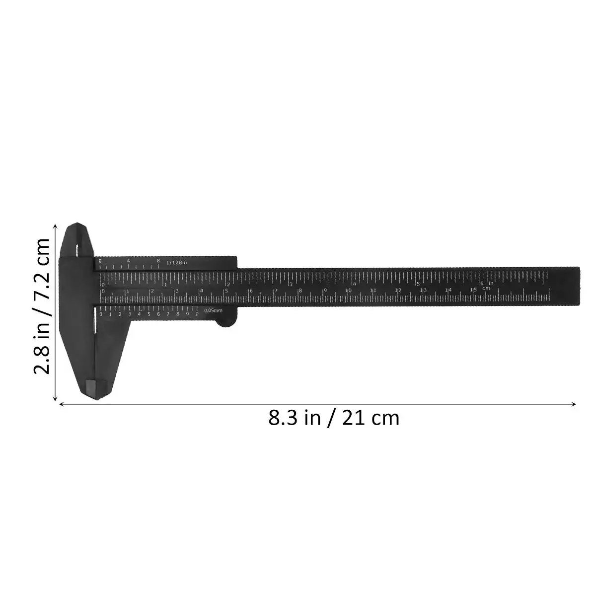 150mm 0.5mm Mini Caliper Metric Plastic Portable Sliding Pocket Caliper Ruler Measuring Tool (Black)
150mm 0.5mm Mini Caliper Metric Plastic Portable Sliding Pocket Caliper Ruler Measuring Tool (Black)