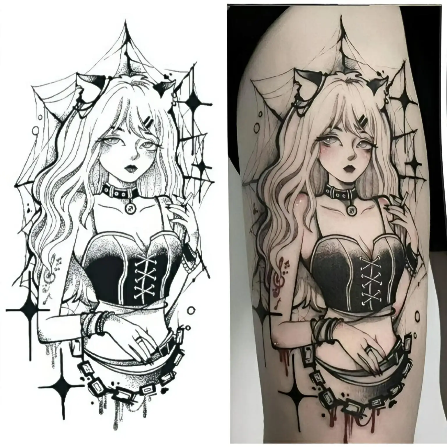 Fashionable Girl Temporary Tattoos,Tattoo Stickers,Waterproof Long-Lasting 15 Days,Semi-Permanent Fake Tattoo,body art Men Women
Fashionable Girl Temporary Tattoos,Tattoo Stickers,Waterproof Long-Lasting 15 Days,Semi-Permanent Fake Tattoo,body art Men Women