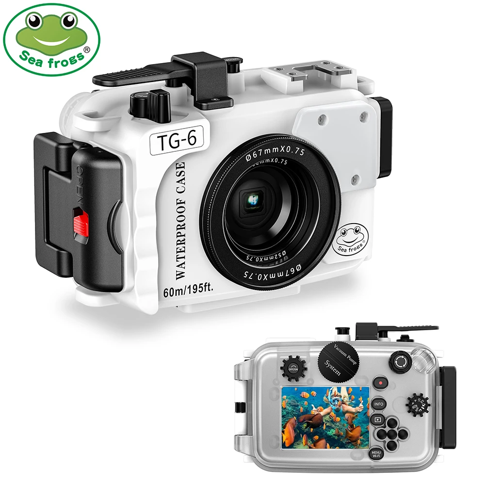 Seafrogs Underwater Housing For Olympus TG 6 Scuba Diving Photography Equipment TG-6 Camera Case Waterproof Shooting Accessories
Seafrogs Underwater Housing For Olympus TG 6 Scuba Diving Photography Equipment TG-6 Camera Case Waterproof Shooting Accessories
