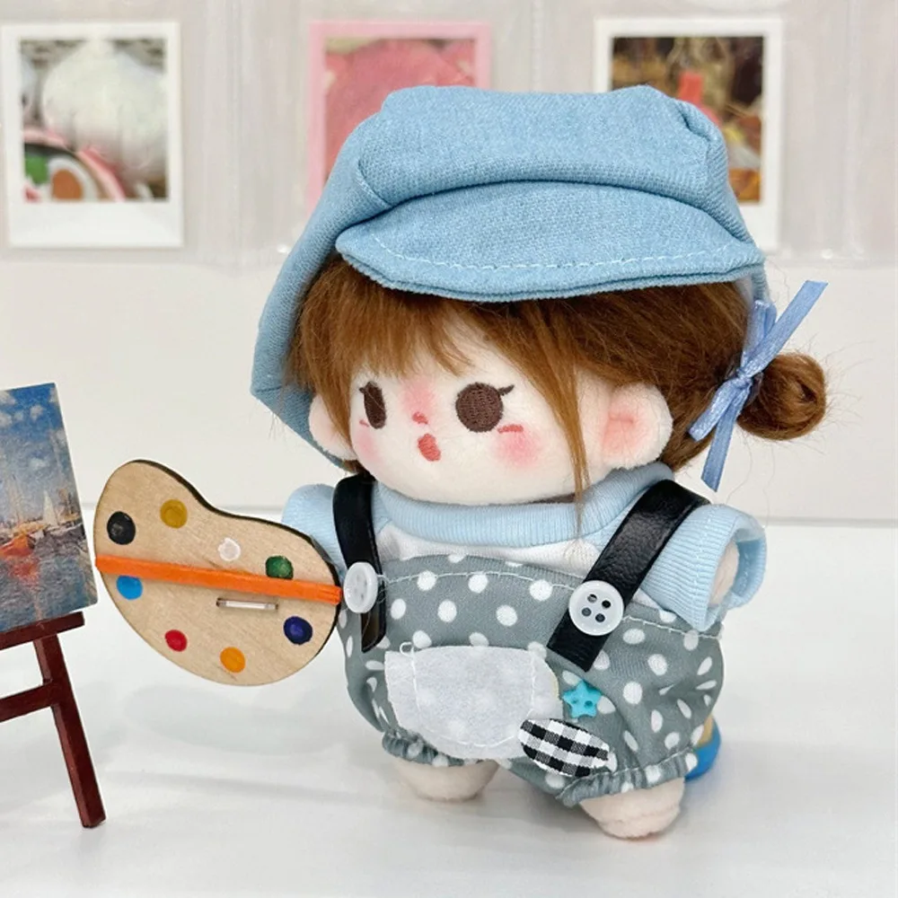 Little Painter 10cm Cotton Doll Clothes Strap Pants Cowboy Hat Doll Clothes Outfit Funny Creative Doll Clothes Set
Little Painter 10cm Cotton Doll Clothes Strap Pants Cowboy Hat Doll Clothes Outfit Funny Creative Doll Clothes Set