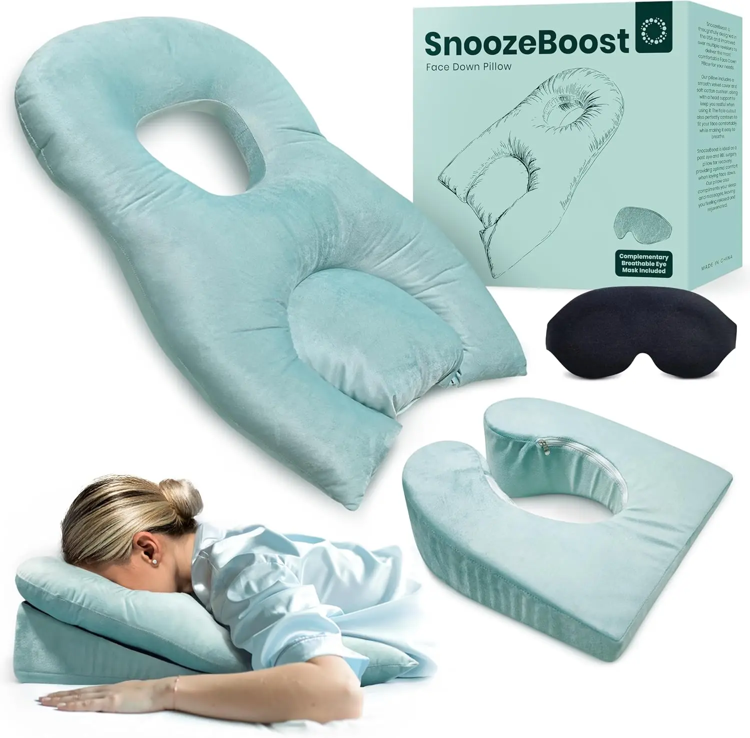Post-Surgery Recovery Pillow for Face-Down Sleeping, Prone Position Support for BBL, Retinal, Vitrectomy, and Eye Surgery
Post-Surgery Recovery Pillow for Face-Down Sleeping, Prone Position Support for BBL, Retinal, Vitrectomy, and Eye Surgery