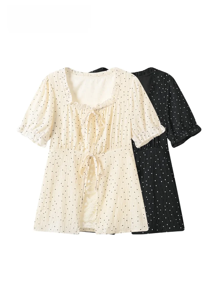 Unique Bubble Sleeve Short Sleeve Shirt for plus Size Women Fashionable Unique Beautiful Early Summer Top by CaraCLUB
Unique Bubble Sleeve Short Sleeve Shirt for plus Size Women Fashionable Unique Beautiful Early Summer Top by CaraCLUB