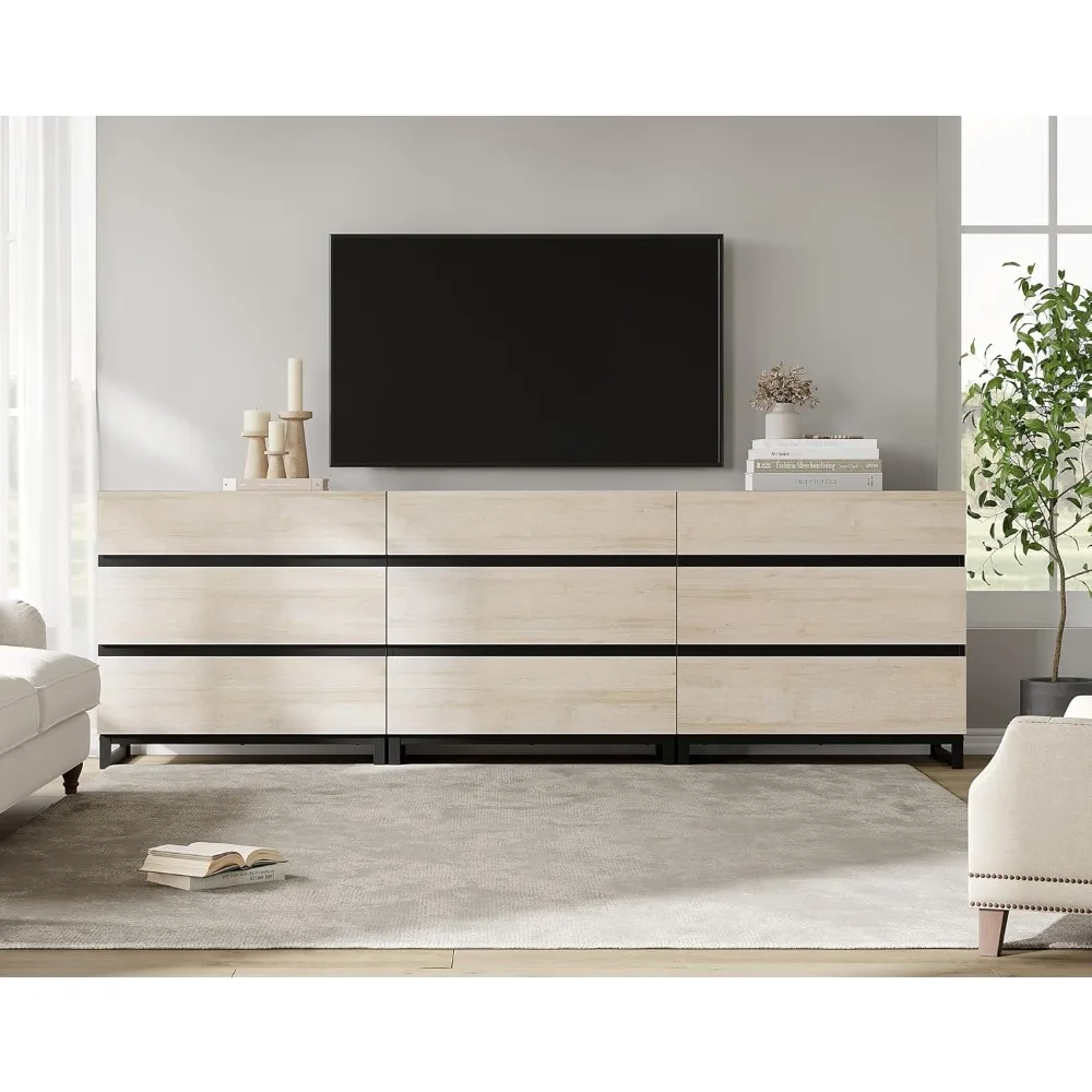 TV Stand for TVs up to 100 inch, Entertainment Center TV Console with 9 Drawers and Metal Base, Media Console for Living Room
TV Stand for TVs up to 100 inch, Entertainment Center TV Console with 9 Drawers and Metal Base, Media Console for Living Room