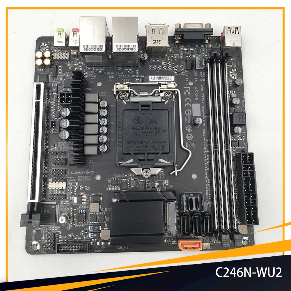 C246N-WU2 для Gigabyte C246 LGA 1151 DDR4 64GB PCI-E 3,0 Mini-ITX, материнская плата для ПК, высокое качество, быстрая доставка
C246N-WU2 для Gigabyte C246 LGA 1151 DDR4 64GB PCI-E 3,0 Mini-ITX, материнская плата для ПК, высокое качество, быстрая доставка