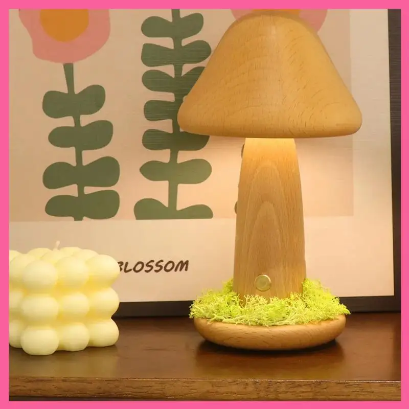 HOT-Twisted Mushroom Night Warm Light Touch Bedroom Bedhead Night Light Beech Wood LED Decorative Atmosphere Light
HOT-Twisted Mushroom Night Warm Light Touch Bedroom Bedhead Night Light Beech Wood LED Decorative Atmosphere Light