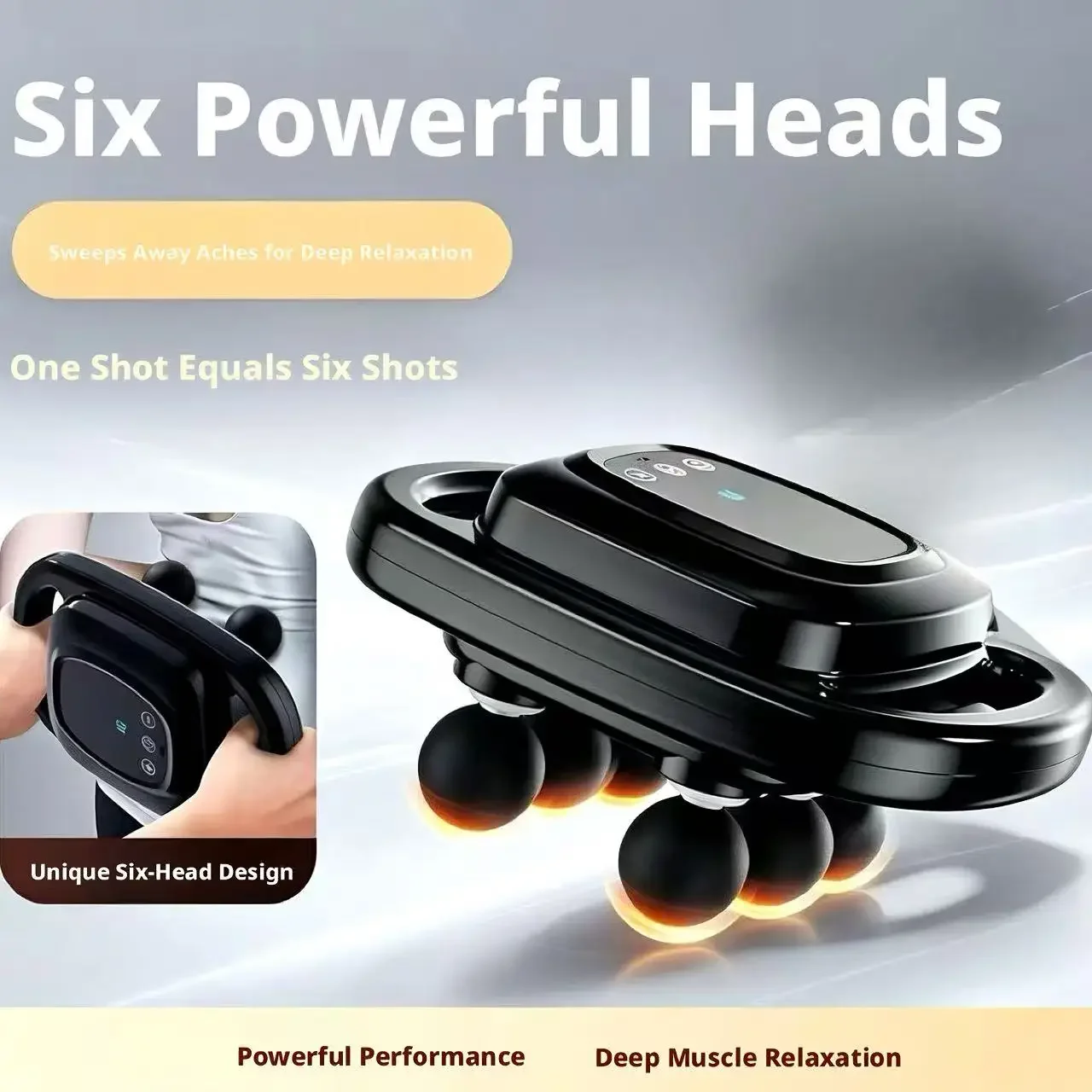 6 Heads Fascia Gun Household Massager Deep Muscle Relaxation Multihead Vibration Massage Device Full Body Pain Relief Relax Tool
6 Heads Fascia Gun Household Massager Deep Muscle Relaxation Multihead Vibration Massage Device Full Body Pain Relief Relax Tool