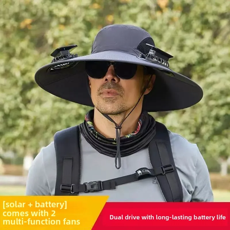 Solar-Powered Cooling Sun Hat - UV Protection Fishing Hat with Built-in Fan, Breathable Outdoor Cap for Summer
Solar-Powered Cooling Sun Hat - UV Protection Fishing Hat with Built-in Fan, Breathable Outdoor Cap for Summer
