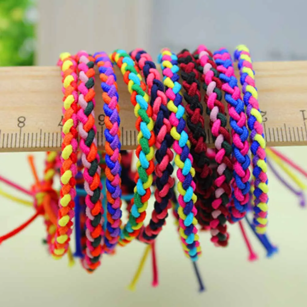 100 Pcs Hair Ring Ties for Any Occasions Ponytail Woven Headdress Rope Multi-color Short
100 Pcs Hair Ring Ties for Any Occasions Ponytail Woven Headdress Rope Multi-color Short