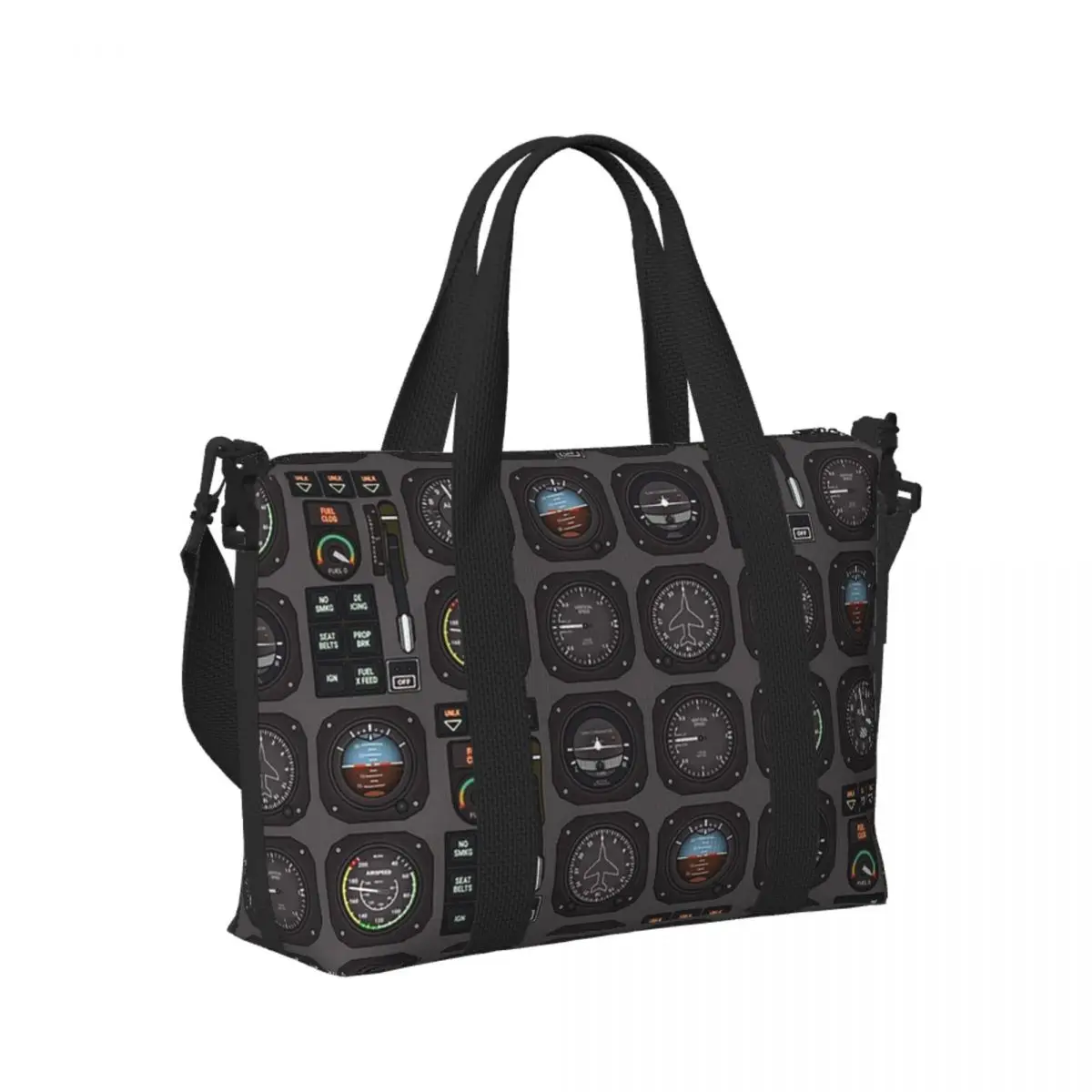 Custom Pilot Flight Instruments Beach Travel Bag Large Capacity Tote Bags for Gym Yoga Women Shopping Duffle Shoulder Bag
Custom Pilot Flight Instruments Beach Travel Bag Large Capacity Tote Bags for Gym Yoga Women Shopping Duffle Shoulder Bag