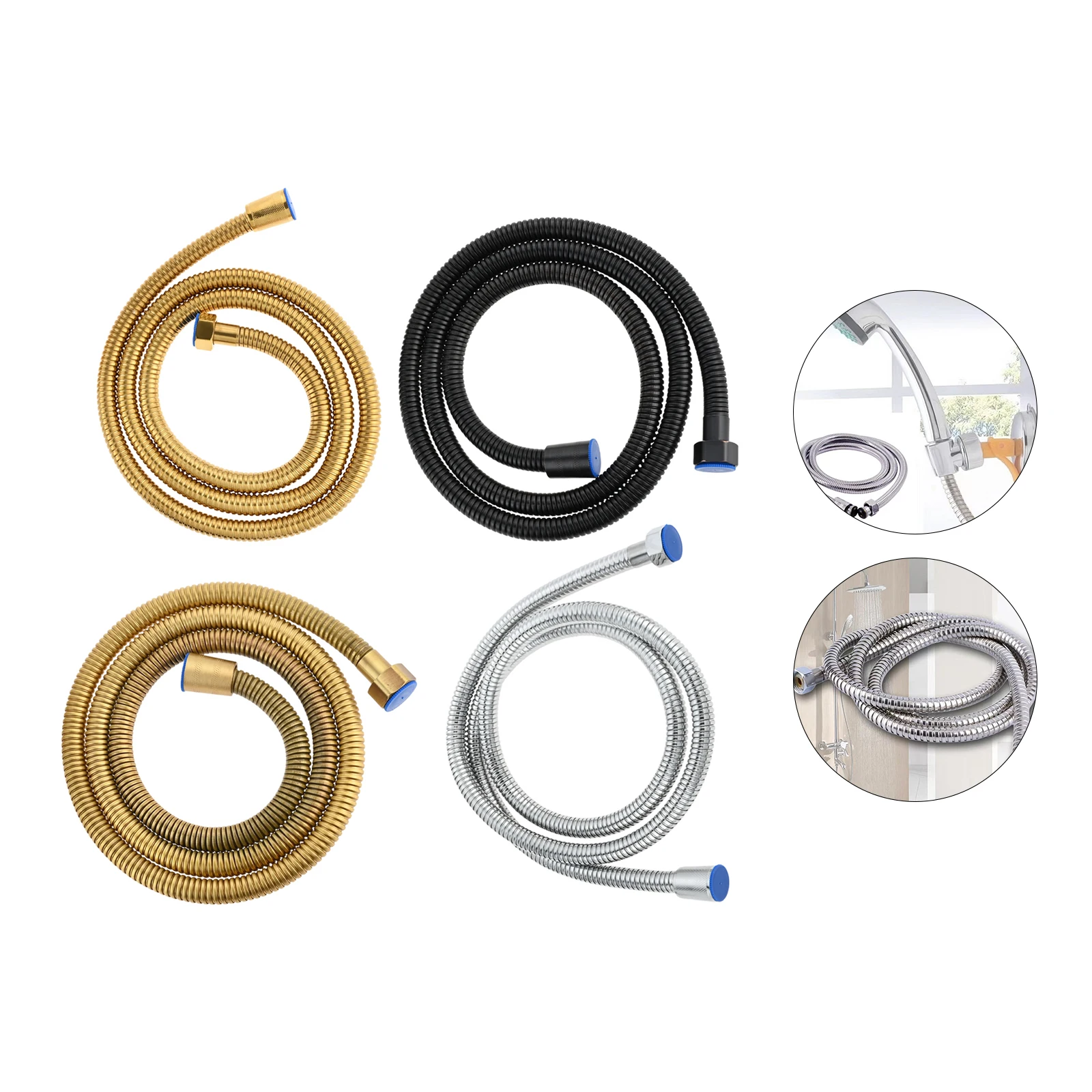 Stainless Steel Shower Hose Bathroom Bidet Plumbling Tube Chrome Retro Bronze Polished Chrome 1.5M Shower Hose G1/2 Connector
Stainless Steel Shower Hose Bathroom Bidet Plumbling Tube Chrome Retro Bronze Polished Chrome 1.5M Shower Hose G1/2 Connector