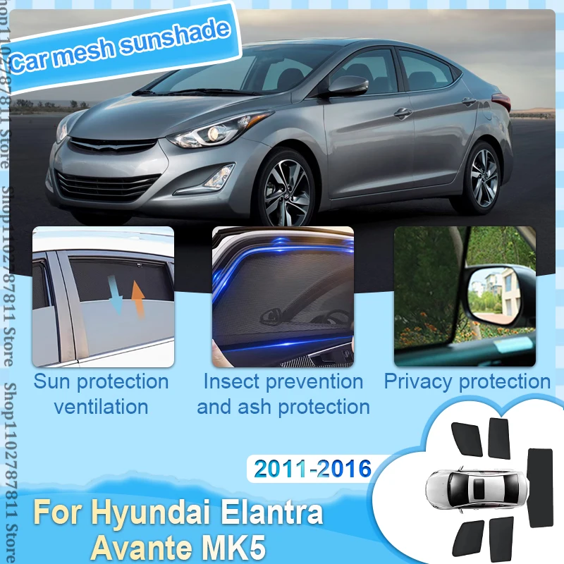 For Hyundai Elantra Avante MK5 2011-2016 2012 2013 2014 2015 I35 Magnetic Car Sunshade Front Windshield Curtain Side Accessories
For Hyundai Elantra Avante MK5 2011-2016 2012 2013 2014 2015 I35 Magnetic Car Sunshade Front Windshield Curtain Side Accessories