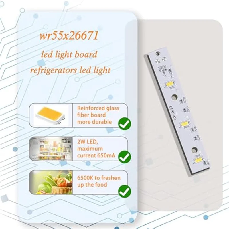 A82I-WR55X26671 Freezer Light Board Replacement Replace PS11767930 AP6035586 4468532 EAP11767930
A82I-WR55X26671 Freezer Light Board Replacement Replace PS11767930 AP6035586 4468532 EAP11767930