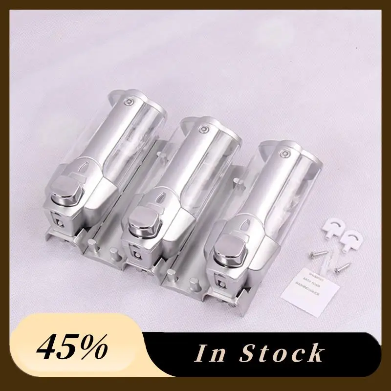 Classic Wall-Mounted Soap Dispenser Silver Soap Dispenser Manual Soap Dispenser Three-Head Soap Dispenser Hotel Hotel Household
Classic Wall-Mounted Soap Dispenser Silver Soap Dispenser Manual Soap Dispenser Three-Head Soap Dispenser Hotel Hotel Household