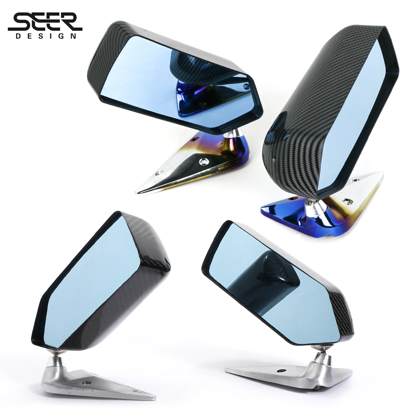 New F1 Style Car Rearview Side Mirror Craft Square Mirror Surface Metal Bracket Rear View Mirror Car Exterior Decoration
New F1 Style Car Rearview Side Mirror Craft Square Mirror Surface Metal Bracket Rear View Mirror Car Exterior Decoration