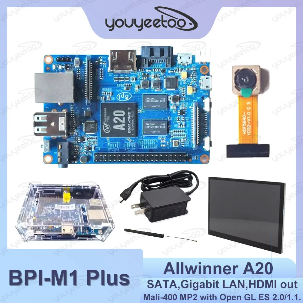 Banana Pi BPI-M1 Plus Open-source Single-board Computer Allwinner A20 Dual-core 1.0GHz CPU Gigabit LAN 40 PIN GPIO Dev Boards
Banana Pi BPI-M1 Plus Open-source Single-board Computer Allwinner A20 Dual-core 1.0GHz CPU Gigabit LAN 40 PIN GPIO Dev Boards