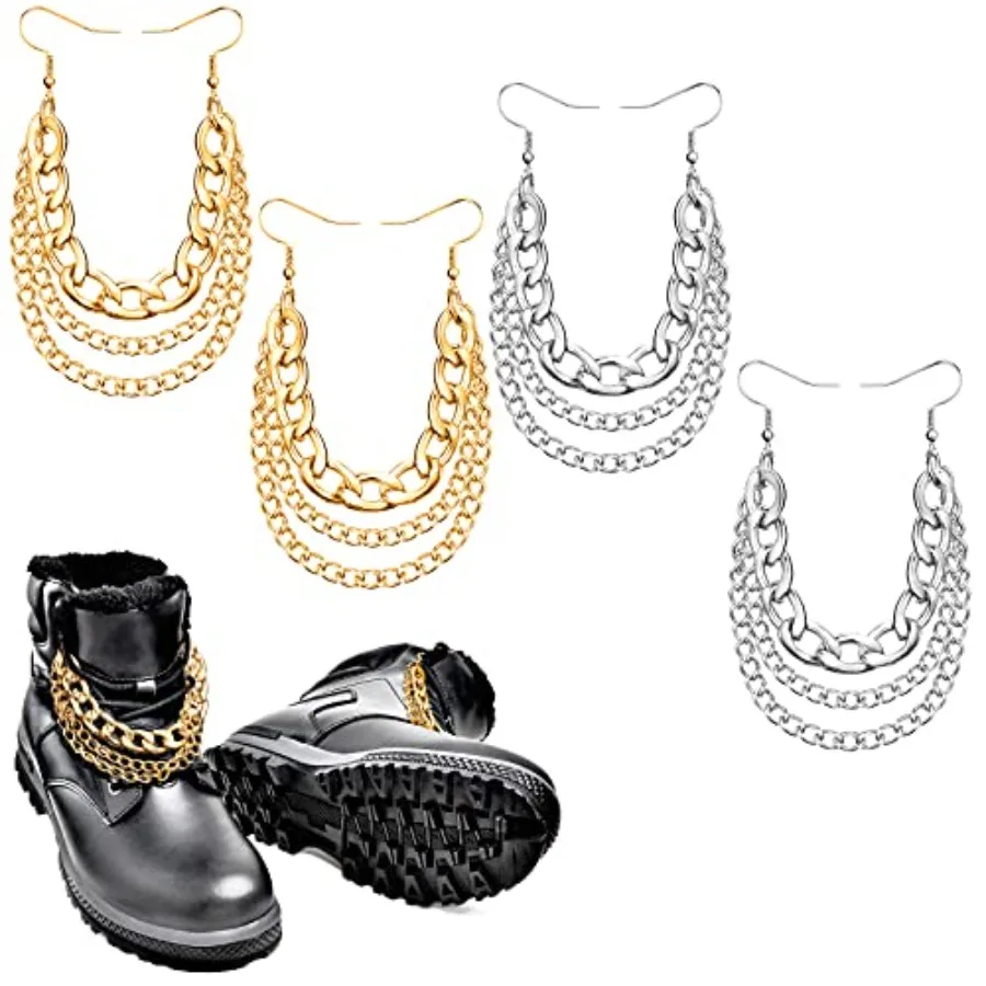 4 Pieces Shoelaces Chains Charm Shoe Decorations Hanging Clips Chain DIY Decorative Casual Shoes Chainfor Sneakers
4 Pieces Shoelaces Chains Charm Shoe Decorations Hanging Clips Chain DIY Decorative Casual Shoes Chainfor Sneakers