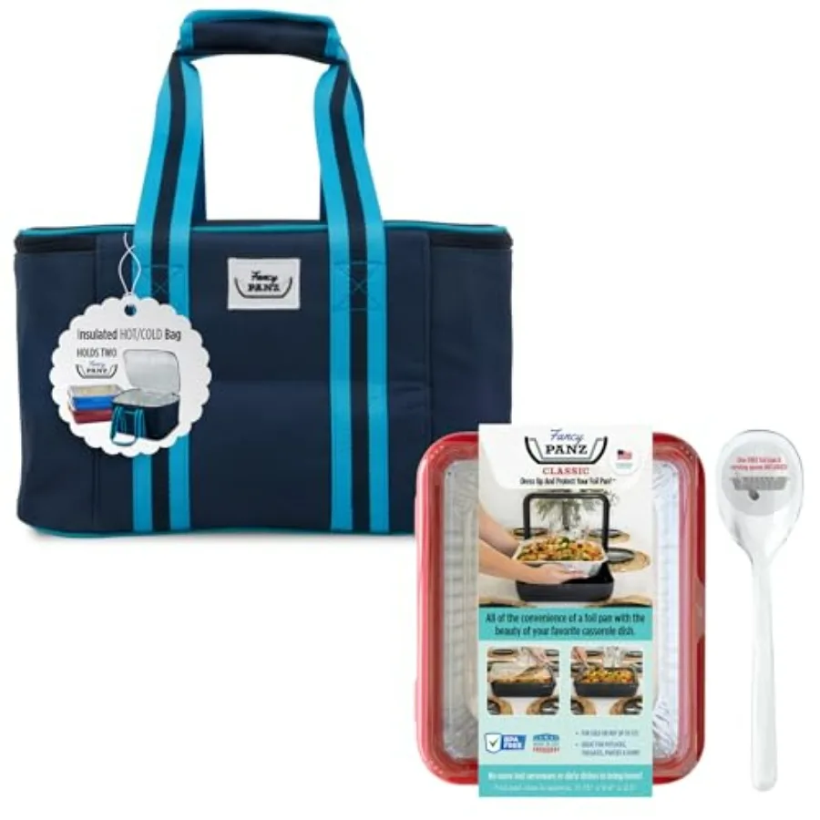 Bundle, Navy Insulated Carrier Bag + Red Classic , Made in The USA Foil Pan Carrier, Travel Casserole Carrier with Disposable Al
Bundle, Navy Insulated Carrier Bag + Red Classic , Made in The USA Foil Pan Carrier, Travel Casserole Carrier with Disposable Al