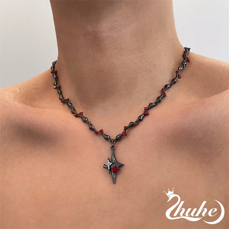 ZHUHE Dark Red Star Sweet Cool Wind Men's And Women's Copper Alloy Jewelry Party Gifts
ZHUHE Dark Red Star Sweet Cool Wind Men's And Women's Copper Alloy Jewelry Party Gifts