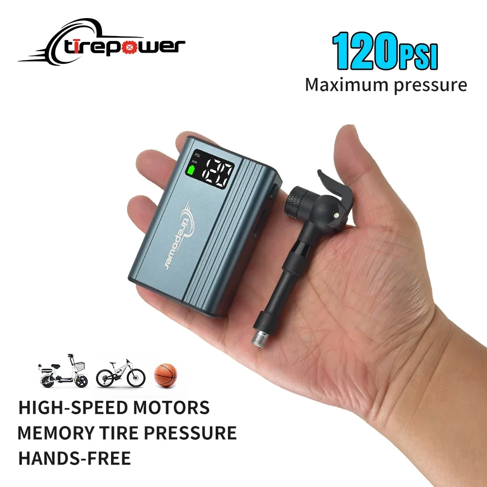Winter Smart Electric Mini Bicycle Pump 120PSI Aluminum with Presta Schrader & Clik Valves Tire Air Inflator 750*2 mAh Battery
Winter Smart Electric Mini Bicycle Pump 120PSI Aluminum with Presta Schrader & Clik Valves Tire Air Inflator 750*2 mAh Battery