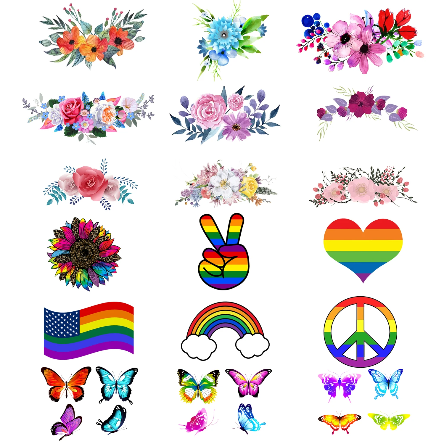 27Pcs flowers Butterfly Lron-On Transfer Stickers,Vinyl Heat Transfer Patches For DIY Couple Clothing Pillow Backpack Hat Craft
27Pcs flowers Butterfly Lron-On Transfer Stickers,Vinyl Heat Transfer Patches For DIY Couple Clothing Pillow Backpack Hat Craft