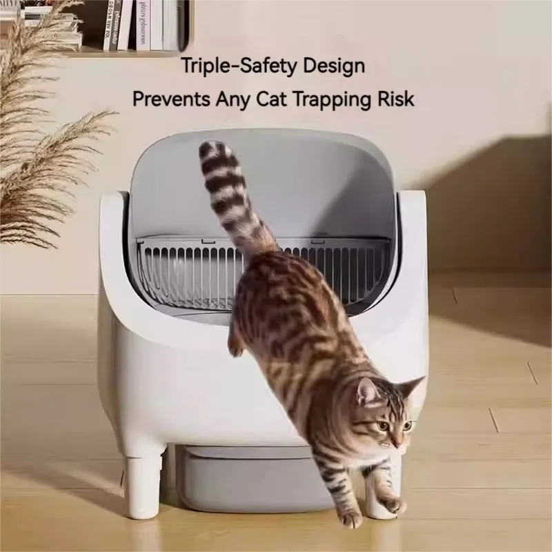 Self Cleaning Cat Litter Box Open Top Design Automatic Smart Litter Box with Odor Control Eco Friendly for Cats
Self Cleaning Cat Litter Box Open Top Design Automatic Smart Litter Box with Odor Control Eco Friendly for Cats