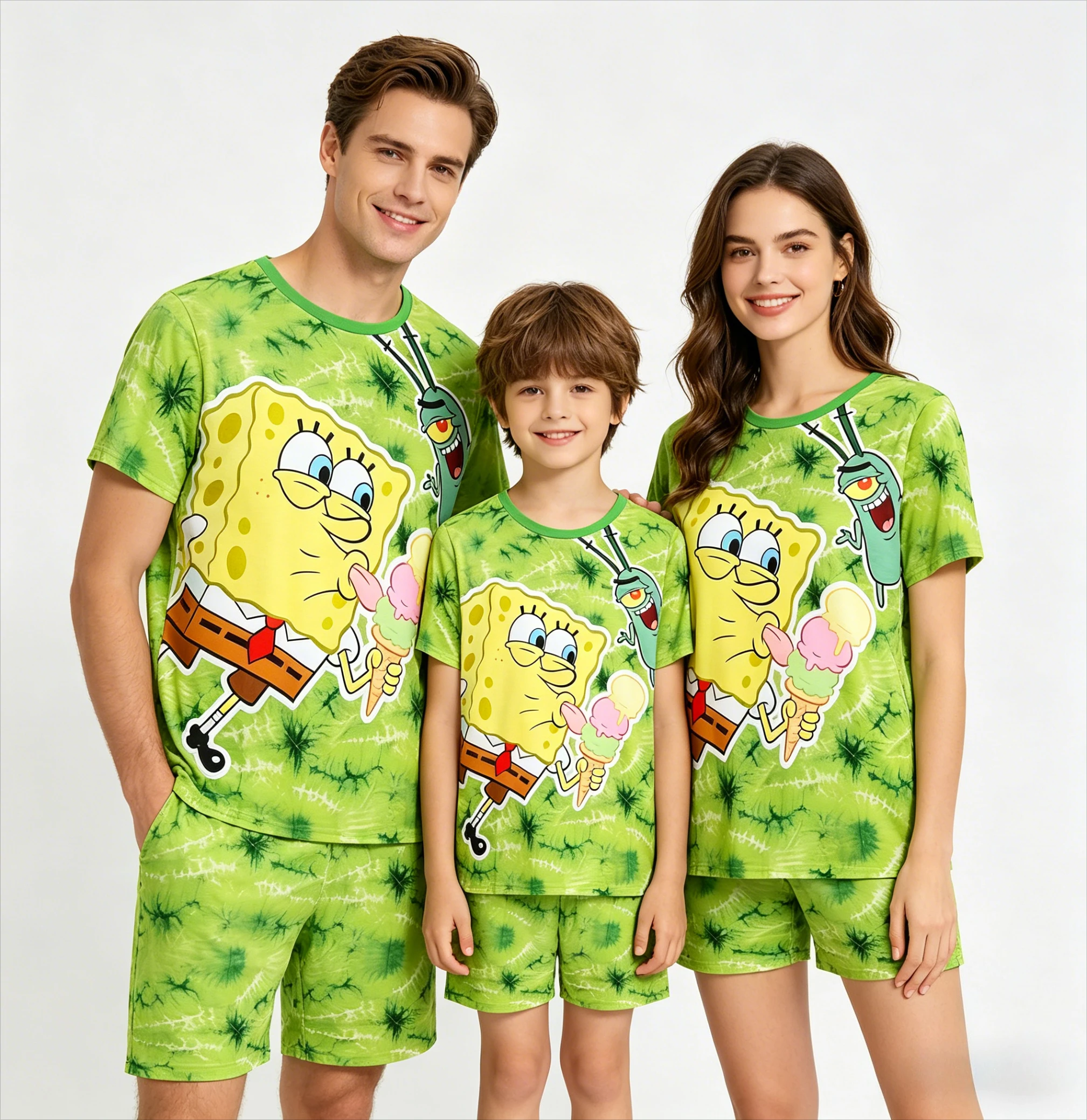 2026 New Fashion SpongeBob Short-Sleeve T-shirt Shorts Set Family Parent-Child Outfits Casual Loungewear Pajama Set Teen Gift
2026 New Fashion SpongeBob Short-Sleeve T-shirt Shorts Set Family Parent-Child Outfits Casual Loungewear Pajama Set Teen Gift