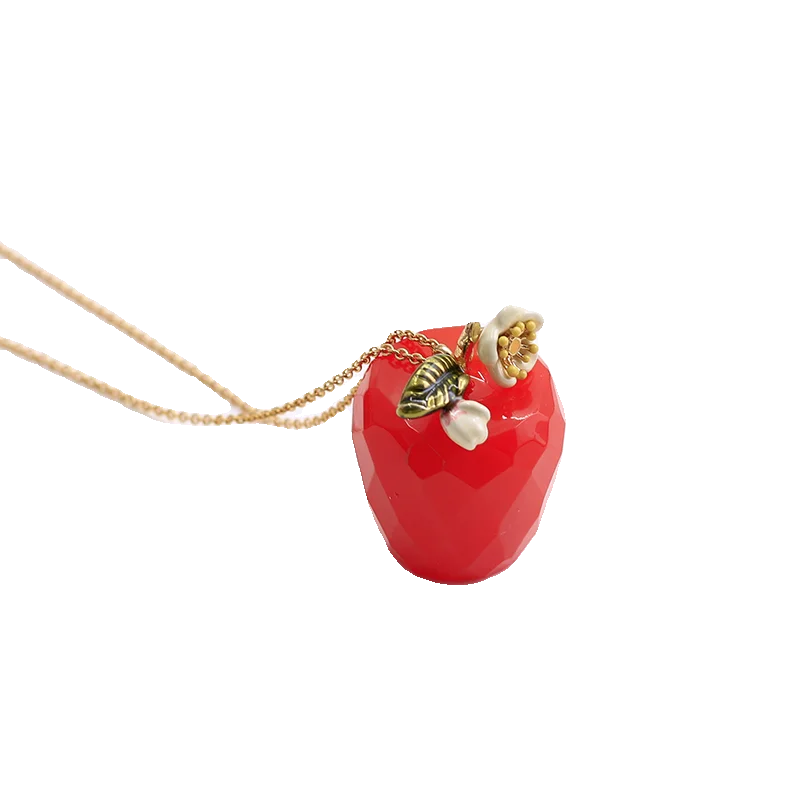 Green apple temperament fashion necklace women's high sense enamel color accessories colorful vase necklace
Green apple temperament fashion necklace women's high sense enamel color accessories colorful vase necklace