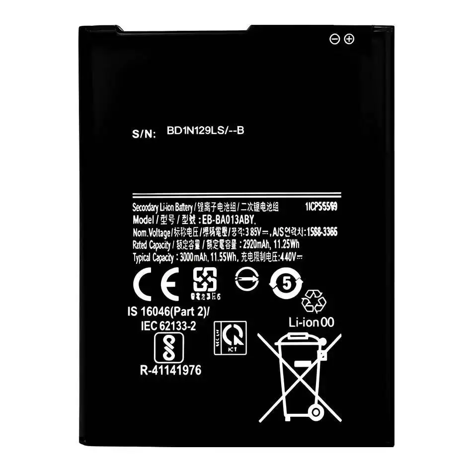 Mobile Phone Battery Safe EB-BA013ABY EB-BA300ABE EB-BA320ABE 1900-3000Mah For Samsung Galaxy A01 A3 Core 2015 2016 2017
Mobile Phone Battery Safe EB-BA013ABY EB-BA300ABE EB-BA320ABE 1900-3000Mah For Samsung Galaxy A01 A3 Core 2015 2016 2017