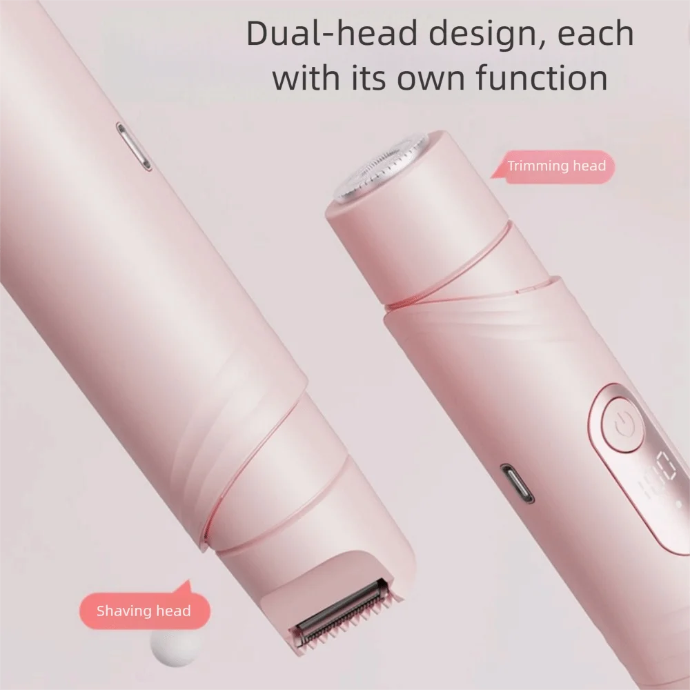 Женские средства для удаления волос с двойной головкой, водонепроницаемая, малошумная бритва с двойной головкой, ЖК-экран, регулируемый электрический эпилятор, женская бритва
Женские средства для удаления волос с двойной головкой, водонепроницаемая, малошумная бритва с двойной головкой, ЖК-экран, регулируемый электрический эпилятор, женская бритва