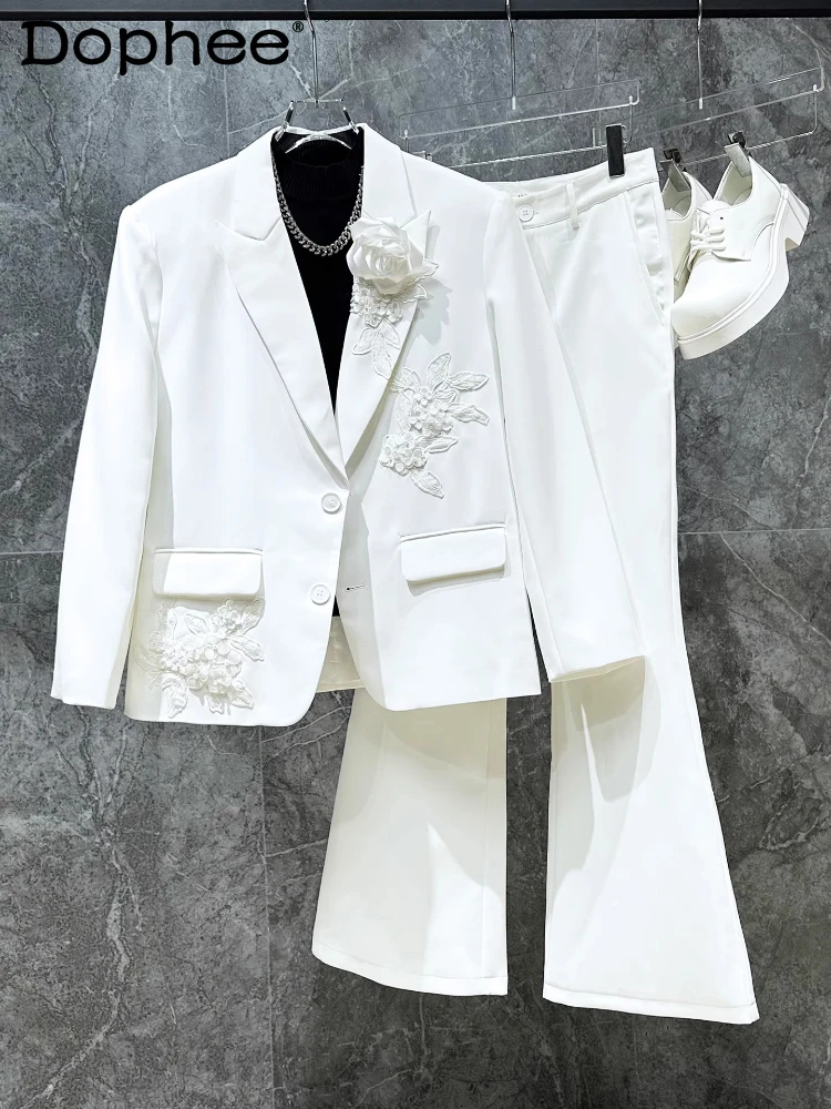 Men's 2025 Autumn New Fashion Two-piece Sets 3D Embroidered Flower Blazers Stylish Suit Pants Suit Sets Gentleman Elegant 2pcs
Men's 2025 Autumn New Fashion Two-piece Sets 3D Embroidered Flower Blazers Stylish Suit Pants Suit Sets Gentleman Elegant 2pcs