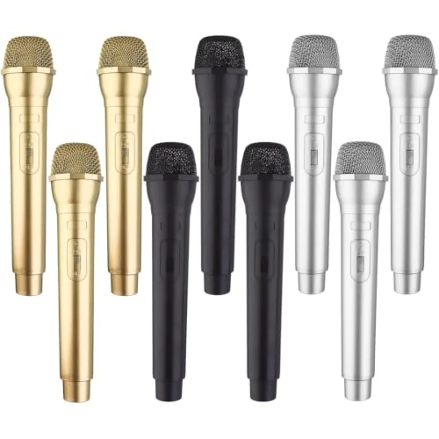 9 Pack Microphone Prop Play Plastic Toy Fake Microphone Simulate Speech Practice Fake Mic for Christmas Karaoke Fun Stage Costu
9 Pack Microphone Prop Play Plastic Toy Fake Microphone Simulate Speech Practice Fake Mic for Christmas Karaoke Fun Stage Costu