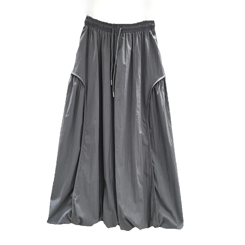 WTHT Fashion New Women's Solid Color Puff Long Skirts 2025 Spring Trendy Bandage Elastic Waist A-line Skirt Female 1LS1214
WTHT Fashion New Women's Solid Color Puff Long Skirts 2025 Spring Trendy Bandage Elastic Waist A-line Skirt Female 1LS1214