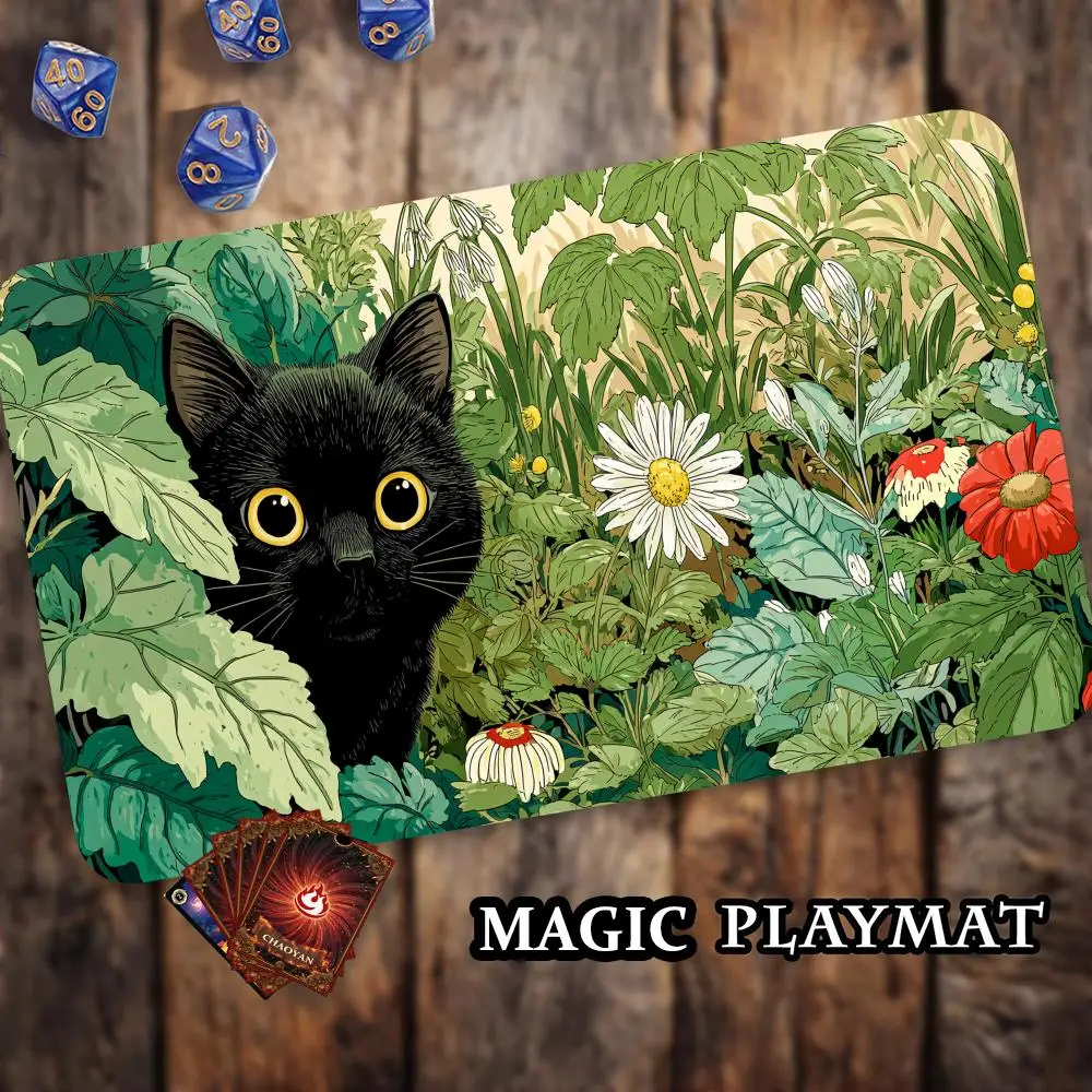 Flower bushes and black cat MTG Playmat Magic Card Battle Mat Non-Slip Durable 35X60CM Commander playmat Board Game Mat for TCG
Flower bushes and black cat MTG Playmat Magic Card Battle Mat Non-Slip Durable 35X60CM Commander playmat Board Game Mat for TCG