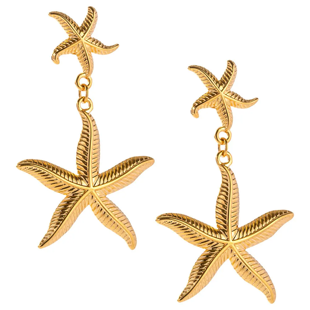 1Pair Sea Star Earrings Chic Creative Lightweight Ocean Themed Jewelry Party Daily Fashion Earrings Women Beach Party Earring
1Pair Sea Star Earrings Chic Creative Lightweight Ocean Themed Jewelry Party Daily Fashion Earrings Women Beach Party Earring