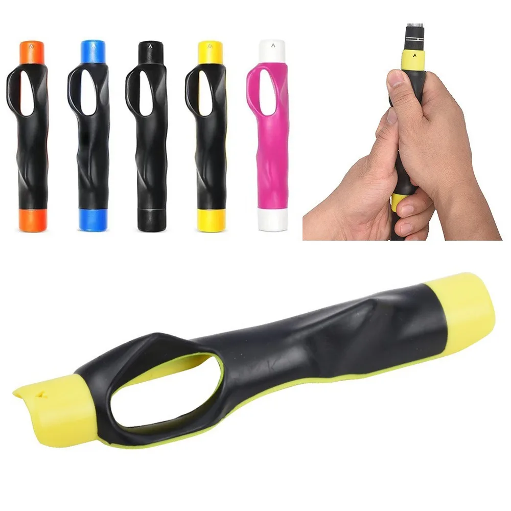 New Plastic Golf Grip Training Aid Beginner Right Hand Golf Club Handle Gesture Swing Skill Trainer Tools Outdoor
New Plastic Golf Grip Training Aid Beginner Right Hand Golf Club Handle Gesture Swing Skill Trainer Tools Outdoor